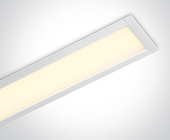 40W LED įleidžiamas linijinis šviestuvas, baltas, 3000K