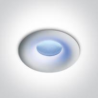 1W LED įleidžiamas šviestuvas, baltas, mėlyna šviesos sp.