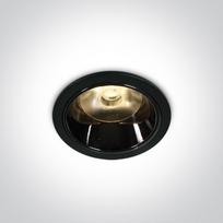 6W LED įleidžiamas šviestuvas, juodas, 3000K