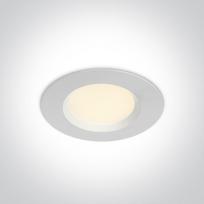 7W LED įleidžiamas šviestuvas, baltas, 3000-4000K-6000K