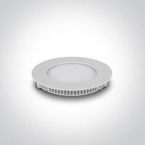 8W LED įleidžiama panelė, balta, 3000K