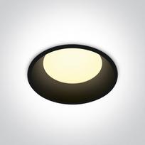9W LED įleidžiamas šviestuvas, juodas, 4000K