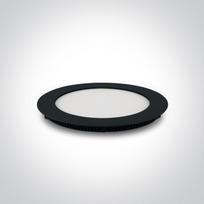 12W LED įleidžiama panelė, juoda, 3000K