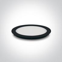 18W LED įleidžiama panelė, juoda, 3000K