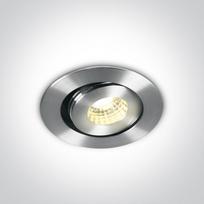 1W/3W LED įleidžiamas pakreipiamas šviestuvas, aliuminio sp., 3000K