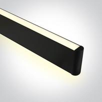 40W LED pakabinamas linijinis šviestuvas, juodas, 3000K