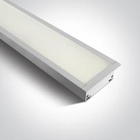 40W LED įleidžiamas linijinis šviestuvas, baltas, 4000K