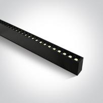 40W LED linijinės sistemos šviestuvas, juodas, 3000K