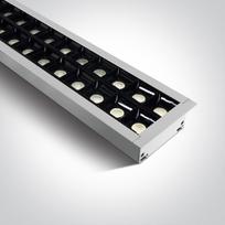 40W LED įleidžiamas linijinis šviestuvas, baltas, 4000K