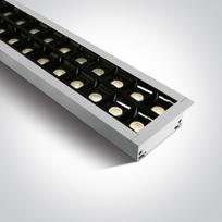 40W LED įleidžiamas linijinis šviestuvas, baltas, 3000K