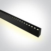 40W/20W LED linijinės sistemos šviestuvas, juodas, 3000K