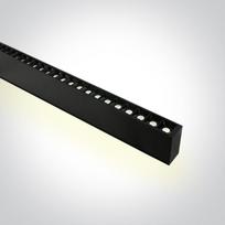 40W/20W LED linijinės sistemos šviestuvas, juodas, 4000K