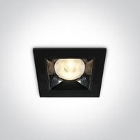 6W LED įleidžiamas šviestuvas, juodas, 3000K