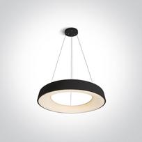 80W LED pakabinamas šviestuvas, juodas, 3000K