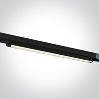 16W LED linijinis bėgelio šviestuvas, juodas, 4000K