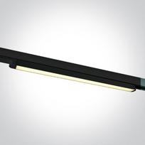 16W LED linijinis bėgelio šviestuvas, juodas, 3000K
