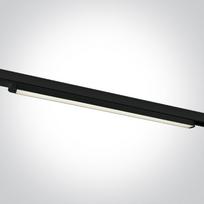 25W LED linijinis bėgelio šviestuvas, juodas, 4000K