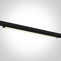 25W LED linijinis bėgelio šviestuvas, juodas, 3000K