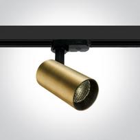 12W LED šviestuvas į bėgelius, žalvario sp., 3000K