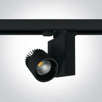 10W LED šviestuvas į bėgelius, juodas, 3000K