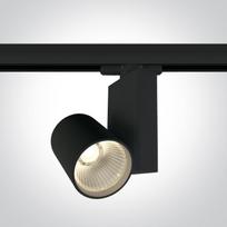 15W LED šviestuvas į bėgelius, juodas, 3000K