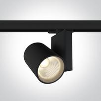30W LED šviestuvas į bėgelius, juodas, 3000K