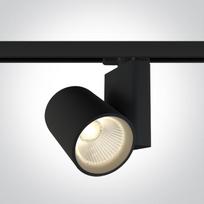 42W LED šviestuvas į bėgelius, juodas, 3000K