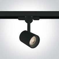 8W LED šviestuvas į bėgelius, juodas, 3000K