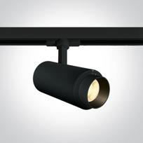 30W LED šviestuvas į bėgelius, juodas, 3000K