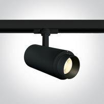 30W LED šviestuvas į bėgelius, juodas, 4000K