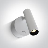 3W LED sieninis šviestuvas- skaitymo lempa, baltas, 3000K