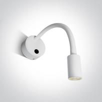 3W LED sieninis šviestuvas- skaitymo lempa, baltas, 3000K