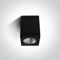 6W LED cilindro formos šviestuvas, juodas, 3000K