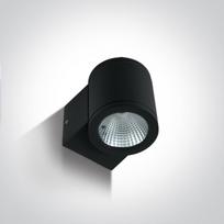 6W LED cilindro formos šviestuvas, juodas, 3000K