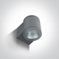 6W LED cilindro formos šviestuvas, pilkas, 3000K