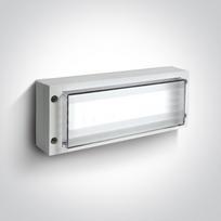 3W LED sieninis lauko šviestuvas, baltas, 6000K