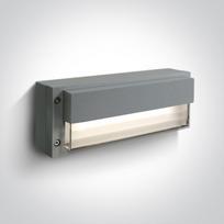 3W LED sieninis lauko šviestuvas, pilkas, 3000K