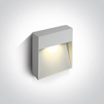 9W LED sieninis šviestuvas, baltas, 3000K
