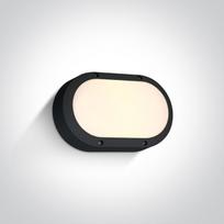 10W LED sieninis lauko šviestuvas, juodas, 3000K