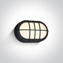 10W LED sieninis lauko šviestuvas, juodas, 3000K