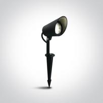 8W LED įsmeigiamas sodo šviestuvas, juodas, 3000K
