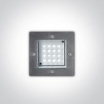 1,6W LED sieninis šviestuvas, nerūdijančio plieno sp., raudona šviesos sp., IP54