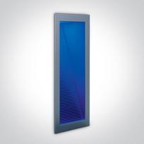 1W LED įleidžiamas sieninis šviestuvas, pilkas, mėlyna šviesos sp.
