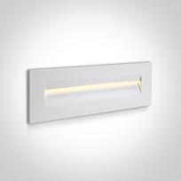 8,5W LED įleidžiamas sieninis lauko šviestuvas, baltas, 3000K