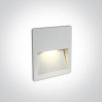 4W LED įleidžiamas sieninis lauko šviestuvas, baltas, 3000K