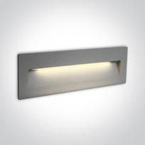 7W LED įleidžiamas sieninis lauko šviestuvas, pilkas, 3000K