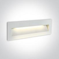 7W LED įleidžiamas sieninis lauko šviestuvas, baltas, 3000K