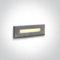 7W LED įleidžiamas sieninis lauko šviestuvas, nerūdijančio plieno sp., 3000K