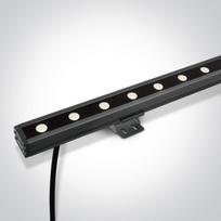 12x1W LED linijinis sienų šviestuvas, pilkas, 4000K