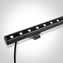 24x1W LED linijinis sienų šviestuvas, pilkas, 4000K